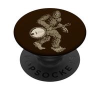 Grassquatch! Vintage Bigfoot & Bluegrass Banjo Music PopSockets Adhesive PopGrip