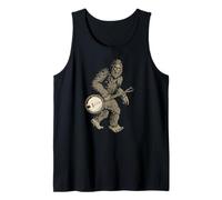 Grassquatch! Vintage Bigfoot & Bluegrass Banjo Music Tank Top