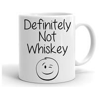 GrassVillage Definitely Not Whiskey Mug - Funny Sarcastic Coffee Cup Gift for Men, Women, Coworkers, Husband, Wife - 11oz Ceramic Mug for Office, Birthday, Valentine’s Day, Secret Santa