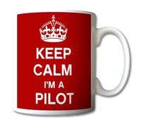 GrassVillage Keep Calm I'm A Pilot Mug Cup Gift Retro