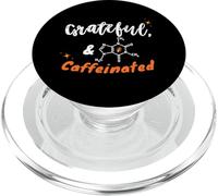 Grateful and Caffeinated, Gen Z & Millennials Coffee Humor PopSockets PopGrip for MagSafe