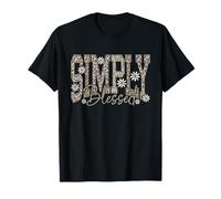 Grateful Blessed Leopard Floral Faith Daisy Aesthetic Design T-Shirt
