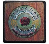 Rock Off Trade Patch Grateful Dead American Beauty Album Cover Black