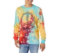 Grateful Dead Exclusive Peace Bear Sign Tie Dye Long Sleeve Tee, Multicolor, XL