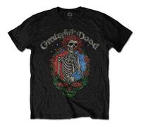 Grateful Dead Floral Stealie T-Shirt in Black | Size: XL Grateful Dead Black XL