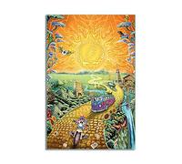 Grateful Dead Golden Road Hippie Room Bohemian Metal Sign Bathroom Decor Vintage Mural 8X12 inches