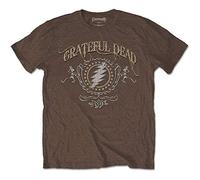 Grateful Dead GRATETS09MBR T-Shirt, Brown, Large