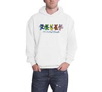 Grateful Dead Hoodie Dancing Bears Band Logo Official Unisex White Pullover XXL