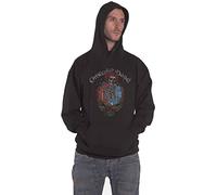 Grateful Dead Hoodie Floral Stealie Official Unisex Black Pullover L