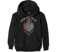 Grateful Dead Hoodie Floral Stealie Official Unisex Black Pullover M