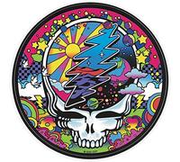 Grateful Dead Mod Max Steal Your Face Sticker / Decal 4.5-by4.5 Inches with 4 Extra Mini Stickers