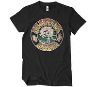 Grateful Dead Officially Licensed Skull & Roses Mens T-Shirt (Black), Large