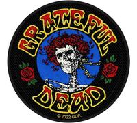Grateful Dead Patch Vintage Bertha Seal Official Woven Sew on 105 x 45mm Taille unique