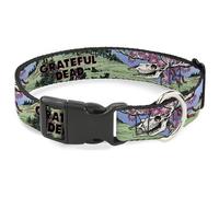 Grateful Dead Pet Collar, Dog Collar Plastic Buckle, Grateful Dead Dave's Picks Volume Nine Montana Cover Art, 8.5 to 12 Inches 0.5 Inch Wide