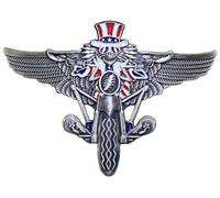 Grateful Dead® Psycle Sam Large Pilot Wing Pin - Officially Licensed Cast Metal Rockwings Lapel Pin - 2.75" Wide