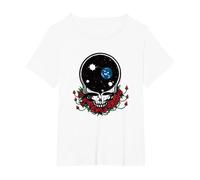 Grateful Dead Space Your Face T-Shirt, Women's Plus, White, 6X