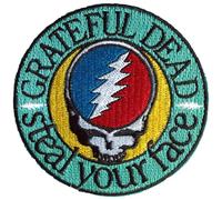 Grateful Dead Steal Your Face Woven Emblem Iron On Patch (One Size) (Multicoloured)