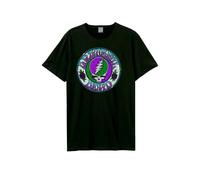 Grateful Dead T Shirt Stealie Tie Dye Band Logo Official Amplified Charcoal