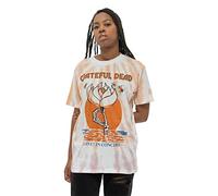 Grateful Dead T Shirt Sugar Magnolia Band Logo Official Unisex Dip Dye White L