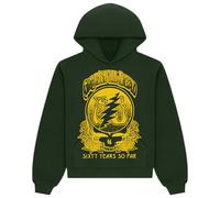 Grateful Dead Unisex-Adult 60 Years So Far Hoodie Hooded Sweatshirt, Forest Green, XXL