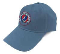 Grateful Dead Unisex Adult Steal Your Face Logo Baseball Cap - Denim Blue - Denim Blue - One Size