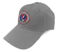 Grateful Dead Unisex Adult Steal Your Face Logo Baseball Cap - Grey - Grey - One Size