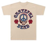 Grateful Dead Unisex Exclusive Simple Peace Steal Your Face Rose Tee T-Shirt