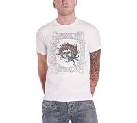 Grateful Dead Unisex Gratets10mw T Shirt, White, XL UK