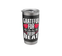 Grateful for Every Beat - Open Heart Surgery Stainless Steel Insulated Tumbler