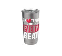 Grateful for Every Beat - Open Heart Surgery Stainless Steel Insulated Tumbler
