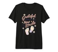 Grateful for My New Stride Footprints Premium T-Shirt