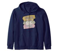 Grateful For The Simple Things Daily Mindset Quote Zip Hoodie