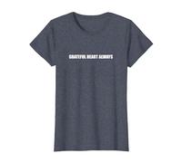 Grateful Heart Always T-Shirt, Women, Heather Blue, XXL