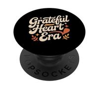 Grateful Heart Era Retro Thankful Kindness Positivity PopSockets Adhesive PopGrip