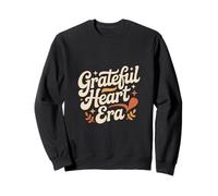 Grateful Heart Era Retro Thankful Kindness Positivity Sweatshirt
