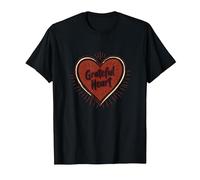 Grateful Heart Inspirational Love Design for Thankfulness T-Shirt, Men, Black, XXL