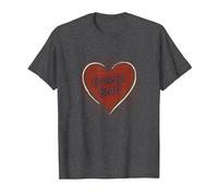 Grateful Heart Inspirational Love Design for Thankfulness T-Shirt, Men, Dark Heather Grey, XXL
