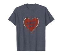 Grateful Heart Inspirational Love Design for Thankfulness T-Shirt, Men, Heather Blue, 6XL
