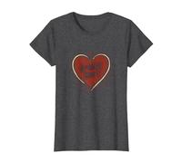 Grateful Heart Inspirational Love Design for Thankfulness T-Shirt, Women, Dark Heather Grey, XXL