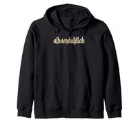 Grateful Praise Muslim Gratitude Alhamdulillah Zip Hoodie
