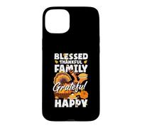 Grateful Thankful Blessed Thanksgiving Case for iPhone 15 Plus