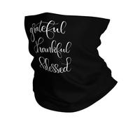 Grateful Thankful Blessed Unisex Half Face Headwear Universal Face Shield Headband For Outdoor Climbing Yoga
