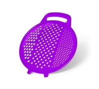 Grater for Kitchen with Handle - Shredder kitchen for Potato, Carrot, Ginger, Garlic - Plastic Food Hand Grater - Round Slicer for Fruits and Vegetables