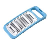 Grater for The Kitchen, Hand Held Long-Lasting Metal Vegetable Cheese Grater, 10.24x4.25in with Comfort Grip, Compact for Prep (Sky Blue)