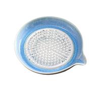 Grater - Handmade Ceramic with Gradient Glaze, Garlic Grater and Decorative Chopper | For Onion Citrus Lemon Fruits Vegetables Pasta Puree Seasonings Home and Kitchen