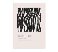Gratitude Aura Poster, Inspirational Quotes Print, Affirmations Quote Colourful Home Decor, Motivational Bedroom Wall Art, Archival Matte, A5 (Print Only) - 21x14.8cm