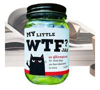 Gratitude Container, Humorous Affirmation Desk Decor, Stress Relief Novelty Item, Home Dorm Bookshelf Workplace, Adult Student Friend Present, Wellness Accessory, Mental Boost Kit