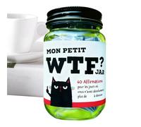 Gratitude Container, Humorous Affirmation Desk Decor, Stress Relief Novelty Item, Home Dorm Bookshelf Workplace, Adult Student Friend Present, Wellness Accessory, Mental Boost Kit