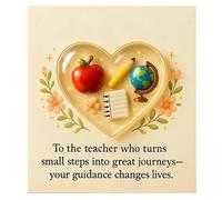 Gratitude Gift for Teachers, Heart-Shaped Santa Boot Filling, Year-End Teacher Gift with Card, for Children, Girls, School, Classroom, Graduation, Christmas, Birthday, Student, Teenagers