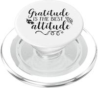 Gratitude Is The Best Attitude Inspirational Quote PopSockets PopGrip for MagSafe